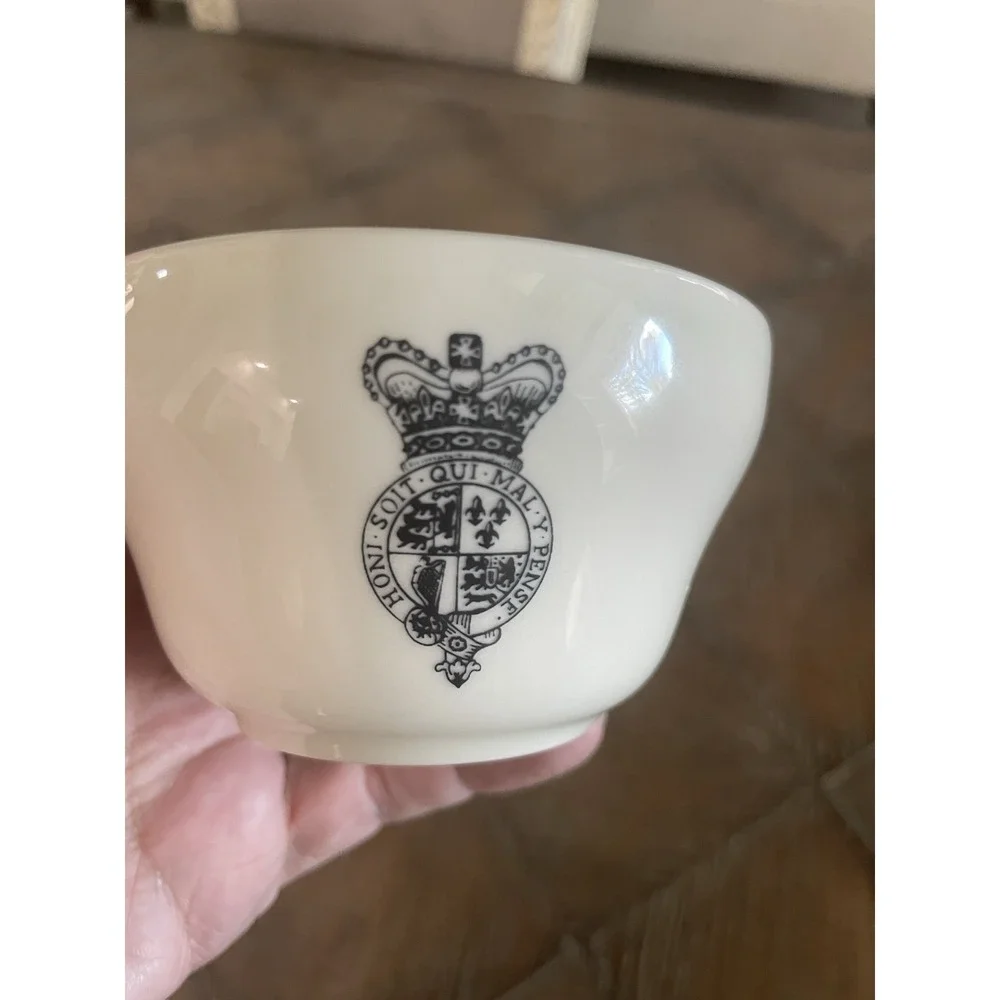 Williamsburg King's Arms Tavern Sugar Bowl & Creamer Pitcher‎ Black Transferware
